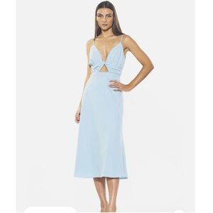 Alexia Admor Camila Cut Out Midi Dress Size 12